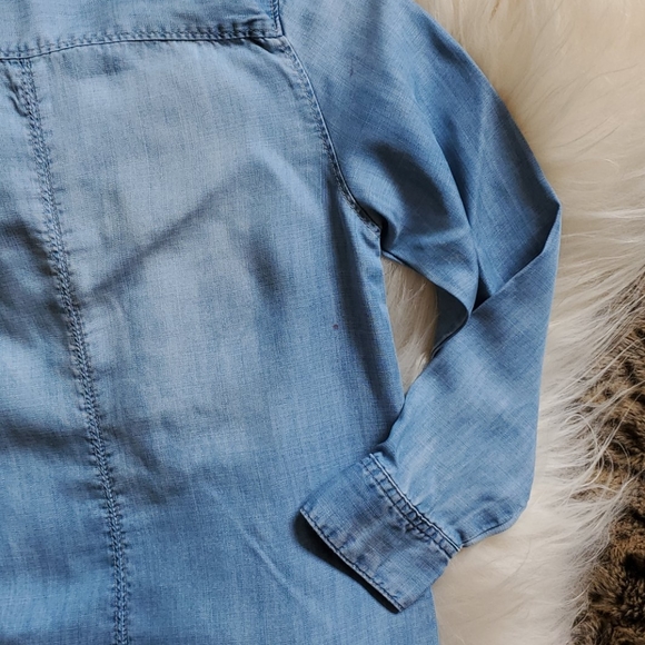 H&M denim like button down dress - Picture 6 of 8